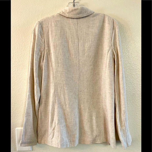 LC Lauren Conrad Cream Linen Blazer size XS - Picture 2 of 8